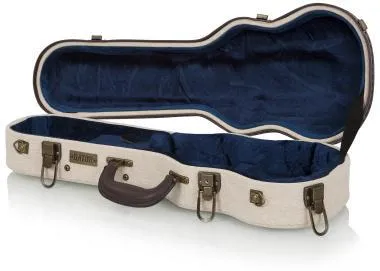 Gator GW-JM UKE-SOP Deluxe fa keménytok szoprán ukuleléhez, elegáns vintage külső, bézs