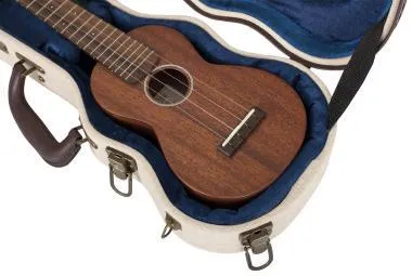 Gator GW-JM UKE-SOP Deluxe fa keménytok szoprán ukuleléhez, elegáns vintage külső, bézs