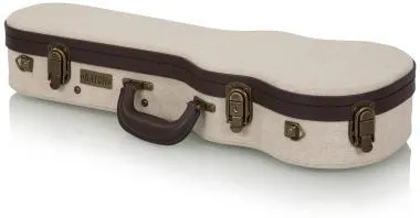 Gator GW-JM UKE-SOP Deluxe fa keménytok szoprán ukuleléhez, elegáns vintage külső, bézs