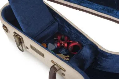 Gator GW-JM UKE-CON Deluxe fa keménytok koncert ukuleléhez, elegáns vintage külső, bézs