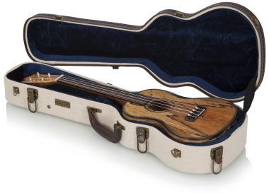 Gator tvrdý kufr pro tenor ukulele, elegantní vintage vzhled, béžový
