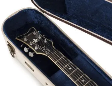 Gator GW-JM 335 Deluxe fa keménytok 335-ös stílusú üreges testű elektromos gitárhoz, elegáns vintage külső, bé