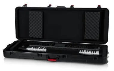 Gator GTSA-KEY76 TSA öntött műanyag keyboard keménytok 76 billentyűs hangszerhez, kerekekkel