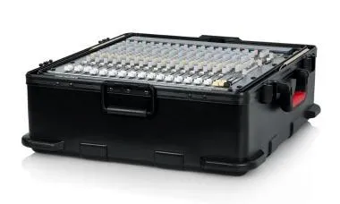 Gator GTSA-MIX12PU TSA öntött műanyag keménytok keverőpulthoz, kihajtható rack résszel, 12U
