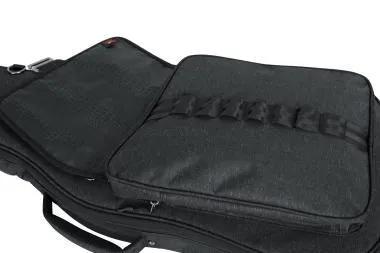 Gator GT-ELECTRIC-BLK Transit puhatok elektromos gitárhoz, merev belső kialakítás, 20 mm vastag bélés, fekete