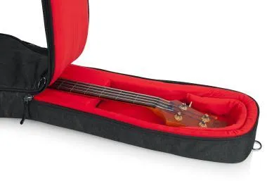Gator GT-BASS-BLK Transit puhatok basszusgitárhoz, merev belső kialakítás, 20 mm vastag bélés, fekete