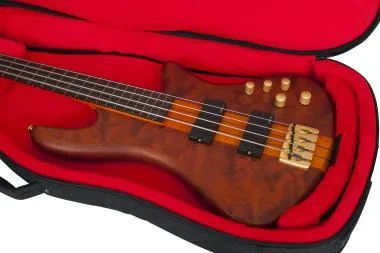 Gator GT-BASS-BLK Transit puhatok basszusgitárhoz, merev belső kialakítás, 20 mm vastag bélés, fekete
