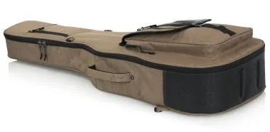 Gator GT-ACOUSTIC-TAN Transit puhatok akusztikus gitárhoz, merev belső kialakítás, 20 mm vastag bélés, bézs