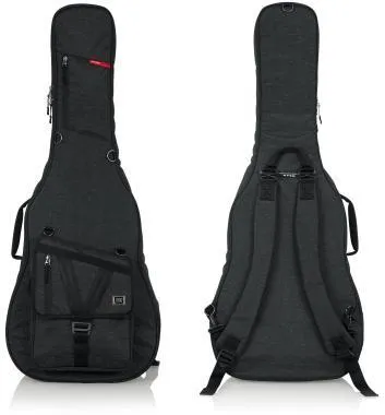 Gator GT-ACOUSTIC-BLK Transit puhatok akusztikus gitárhoz, merev belső kialakítás, 20 mm vastag bélés, fekete