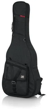 Gator GT-ACOUSTIC-BLK Transit puhatok akusztikus gitárhoz, merev belső kialakítás, 20 mm vastag bélés, fekete