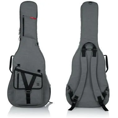 Gator GT-ACOUSTIC-GRY Transit puhatok akusztikus gitárhoz, merev belső kialakítás, 20 mm vastag bélés, szürke