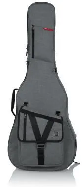 Gator GT-ACOUSTIC-GRY Transit puhatok akusztikus gitárhoz, merev belső kialakítás, 20 mm vastag bélés, szürke