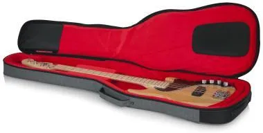 Gator GT-BASS-GRY Transit puhatok basszusgitárhoz, merev belső kialakítás, 20 mm vastag bélés, szürke
