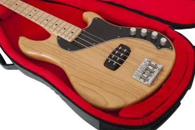Gator GT-BASS-GRY Transit puhatok basszusgitárhoz, merev belső kialakítás, 20 mm vastag bélés, szürke