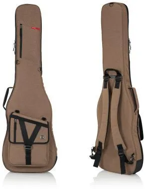 Gator GT-BASS-TAN Transit puhatok basszusgitárhoz, merev belső kialakítás, 20 mm vastag bélés, homokszín