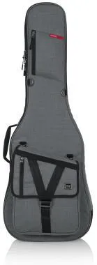 Gator GT-ELECTRIC-GRY Transit puhatok elektromos gitárhoz, merev belső kialakítás, 20 mm vastag bélés, szürke