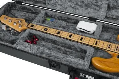 Gator GTSA-GTRBASS-LED TSA öntött műanyag keménytok basszusgitárhoz, beépített LED világítással