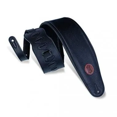 Levy's M17T04-BLK Gitárpánt, dombornyomott bőr, koőonya mintás, 6 cm széles, 104-137cm hosszú, feket