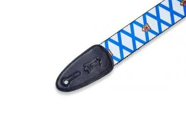 Levy's MPPV2-NS Gitárpánt, poliészter, kanadai tartományi címer, bőr végek, 5cm széles, 152cm hosszú