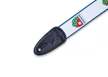 Levy's MPPV2-NT Gitárpánt, poliészter, kanadai tartományi címer, bőr végek, 5cm széles, 152cm hosszú