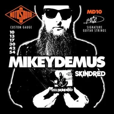 Rotosound MD10 Nikkel elektromos gitár húrkészlet, Mikey Demus (Skindred) signature, 10 13 17 30 42