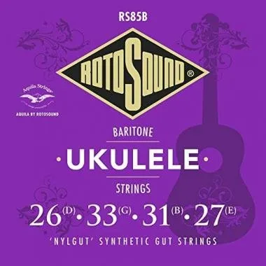 Rotosound RS85B Bariton ukulele húrkészlet, szintetikus bélhúr, 26 33 31 27