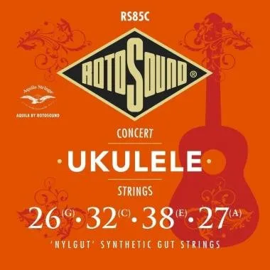 Rotosound RS85C Koncert ukulele húrkészlet, szintetikus bélhúr, 26 32 38 27