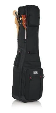 Gator G-PG BASS 2X Pro-Go széria, két basszusgitár táska gyapjú belsővel, eltávolítható pántokkal