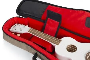 Gator GT-UKE-SOP-TAN Transit homokszínü puhatok szoprán ukuleléhez, 20 mm-es béléssel