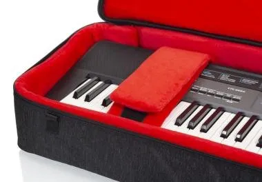 Gator GTK61SL-BLK Transit keyboard puhatok, extra védelemmel, 61 billentyűs keskenyebb kialakítású h