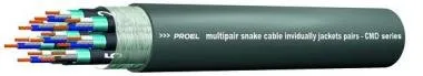 PROEL CMD08 AES/EBU digitális jelkábel, szereletlen, 110 Ohm, 8 érpár, fekete