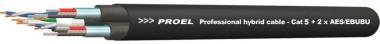 PROEL Hibrid kabel CAT5e + 2x AES/EBU, černý