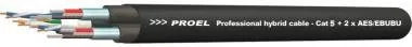 PROEL LAN62S Hibrid kábel CAT5e + 2db AES/EBU, fekete