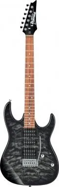 Ibanez GRX70QA-TKS típusú 6 elektromos gitár áttetsző fekete színben
