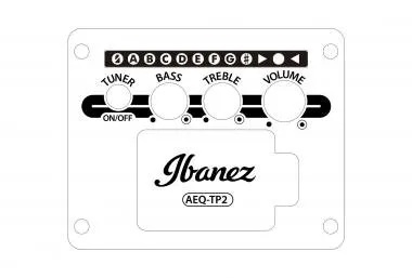 Ibanez AW típusú elektroakusztikus gitár, kivágással, natúr színben. Beépített elektronika, hangológ