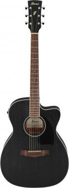 Ibanez elektroakustická kytara dreadnought, černá, vestavěná elektronika, ladící strojky