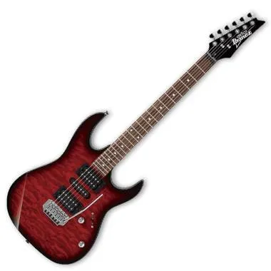 Ibanez GRX70QA-TRB elektromos gitár Transparent Red Burst
