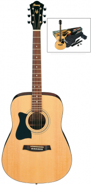 Ibanez akustická kytara V50LNJP-NT, set pro leváky, přírodní barva