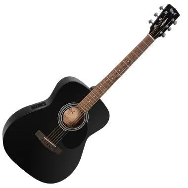 Cort Co-AF510E-BKS akusztikus folkgitár EQ-val, fekete szatén