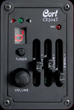 Cort Co-AC120CE-OP klasszikus gitár elektronikával, matt natúr