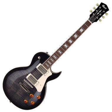 Cort elektrická kytara, Les Paul, průhledná černá