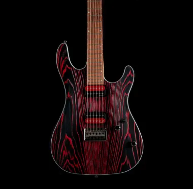 Cort Co-KX300-Etched-EBR el.gitár, vörös-fekete