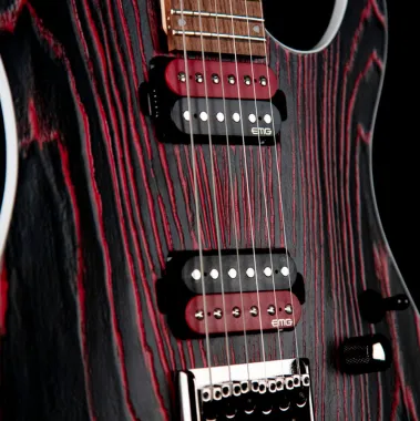 Cort Co-KX300-Etched-EBR el.gitár, vörös-fekete