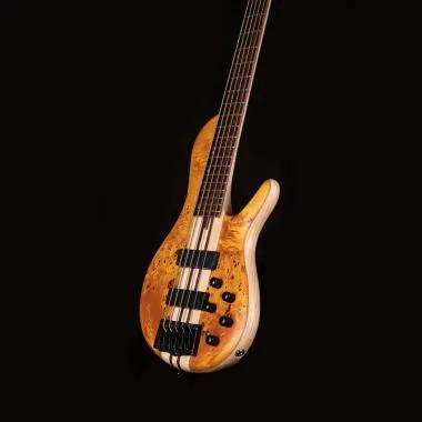 Cort Co-A5Plus-SC-AOP with case el.basszusgitár, borostyán natúr