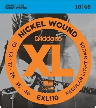 D'Addario EXL110 elektromos gitárhúr, nickel wound, 10-46