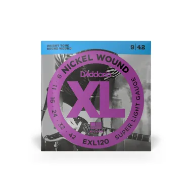 D'Addario EXL120 elektromos gitárhúr, nickel wound, 09-42