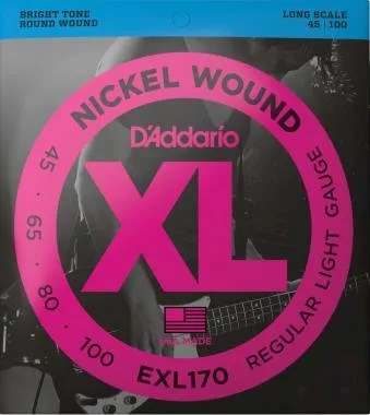 D'Addario EXL170 basszusgitár húr, nickel wound, 45-100