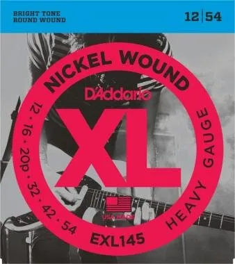 D'Addario EXL145 elektromos gitárhúr, nickel wound, 12-54