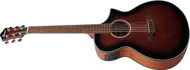 Ibanez AEWC11-DVS elektroakusztikus gitár dark violin sunburst színben. Beépített elektronika és hangoló.