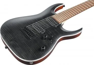 Ibanez RGA742FM-TGF Ibanez RGA formájú 7 húros elektromos gitár, transzparens szürke színben